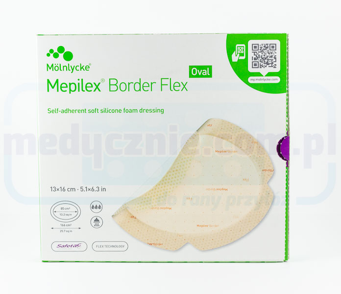 Mepilex Border Flex 13cm* 16cm Oval 1Stk.